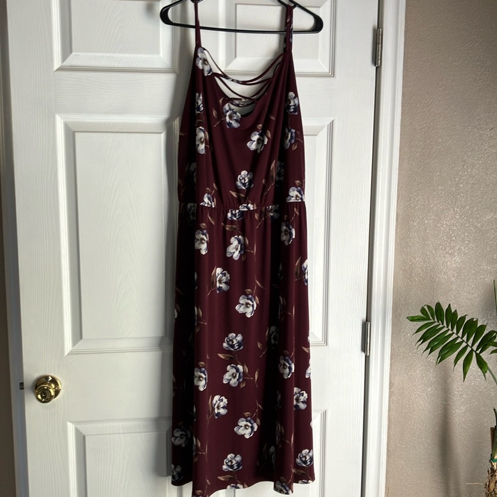 Maurice’s xl burgundy midi dress.